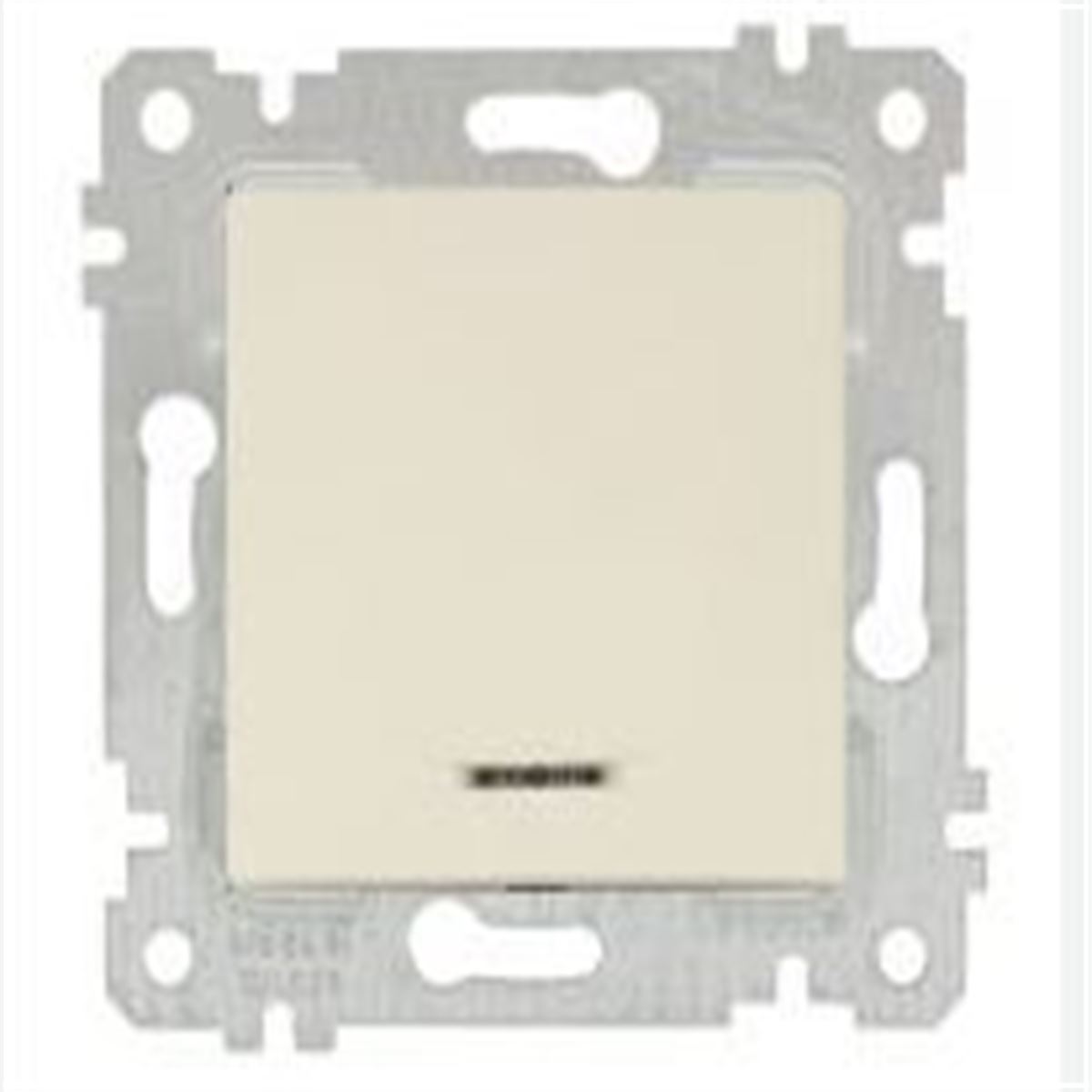 RİTA MEK TUŞ IŞIKLI ANAHTAR (220V)(KLİPSLİ) KREM 1